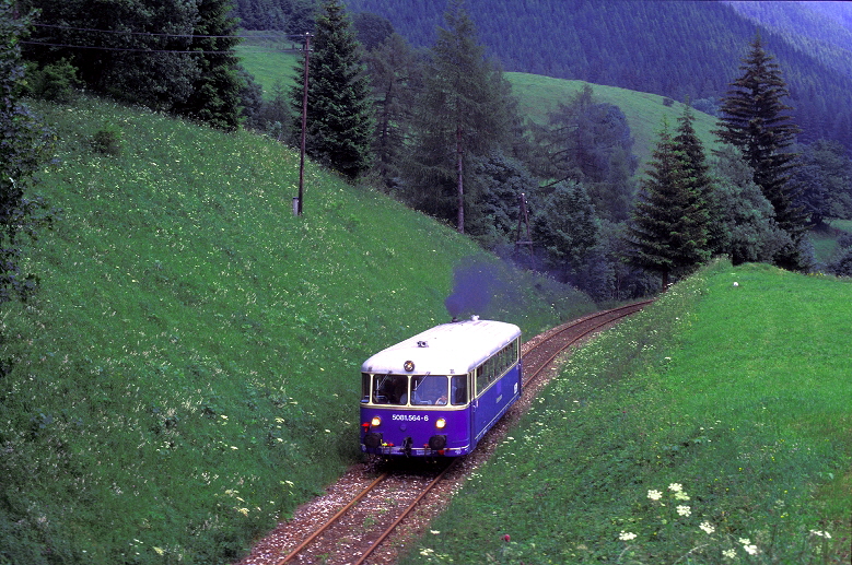 k-024 Erzbergbahn 5081.564-6 zwischen Vordernbg.-Markt & Glaslbremse 02.07.1995 hr